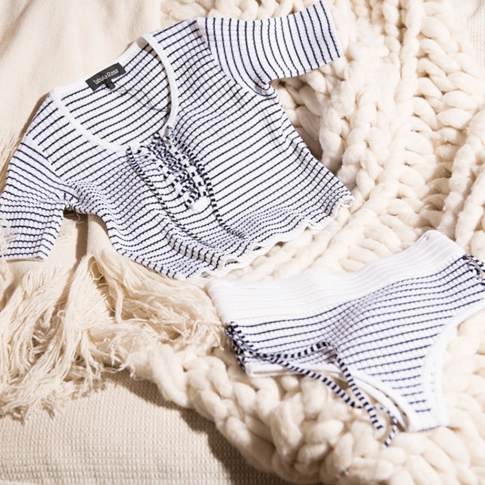 Tabula Rasa striped sweater set